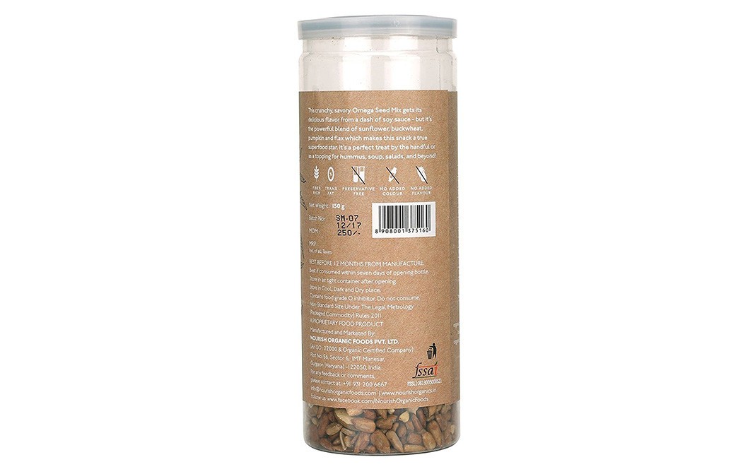Nourish Organics Omega Seed Mix    Plastic Jar  150 grams